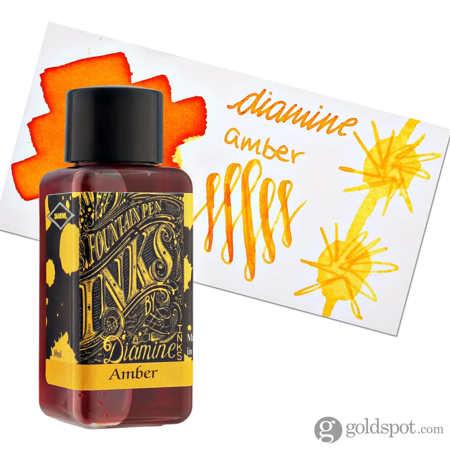 Diamine Bottled Ink in Amber - Image 5