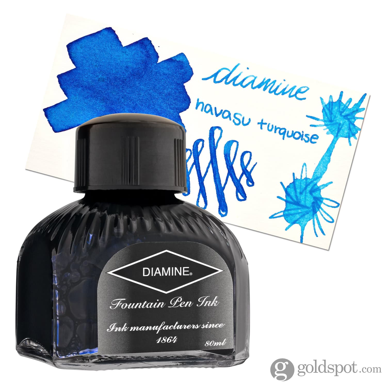 Diamine Bottled Ink in Havasu Turquoise - Image 2