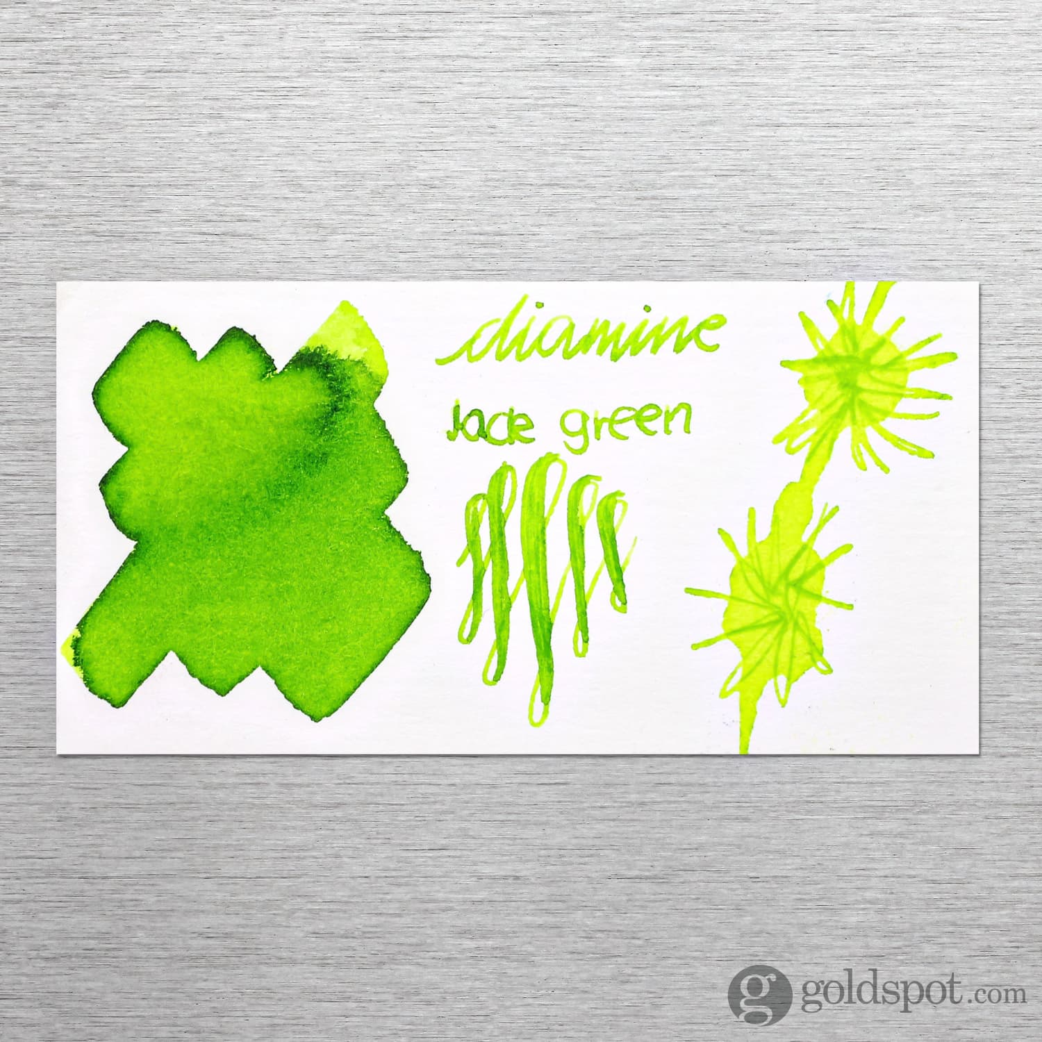 Diamine Bottled Ink in Jade Green - Image 2