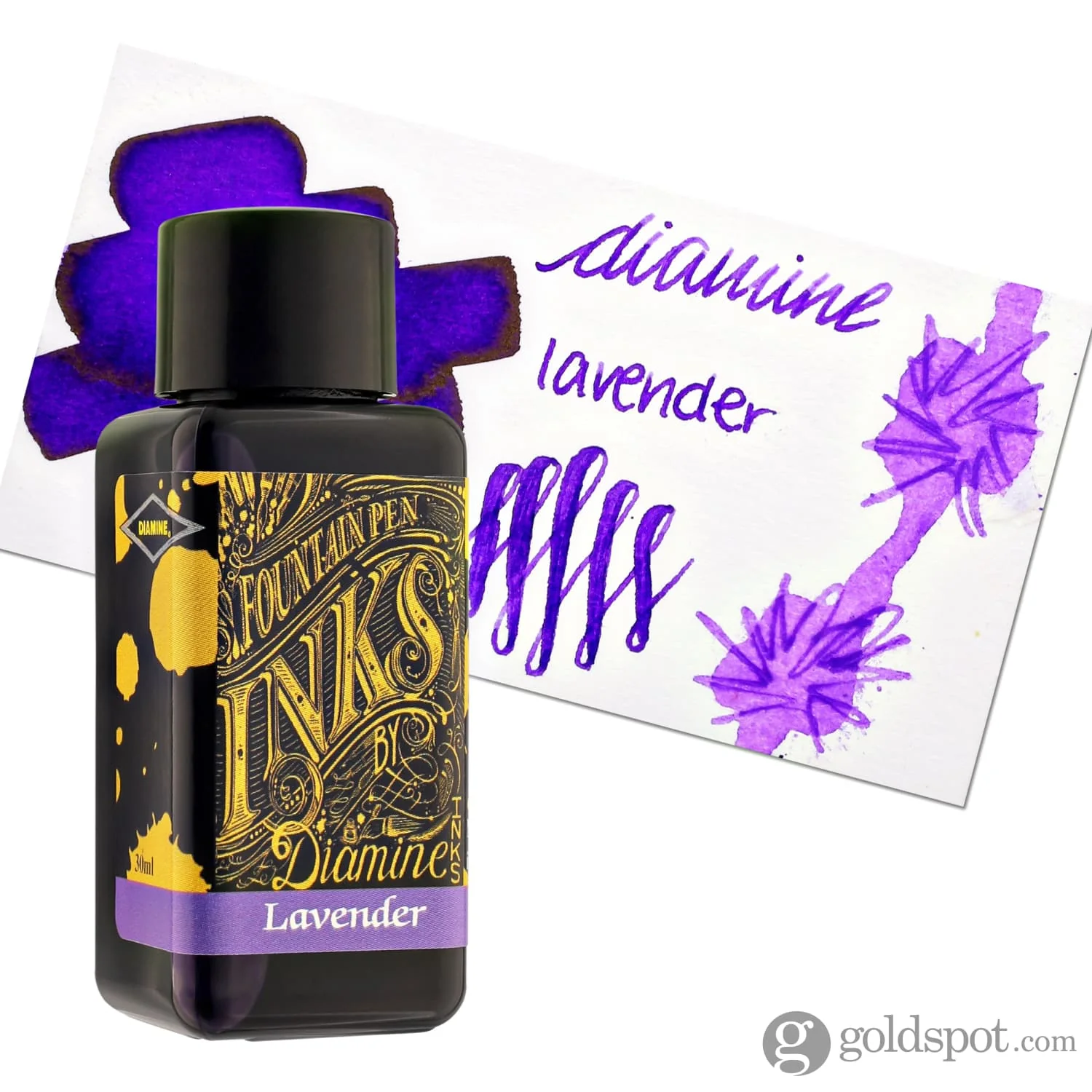 Diamine Bottled Ink in Lavender - Image 5