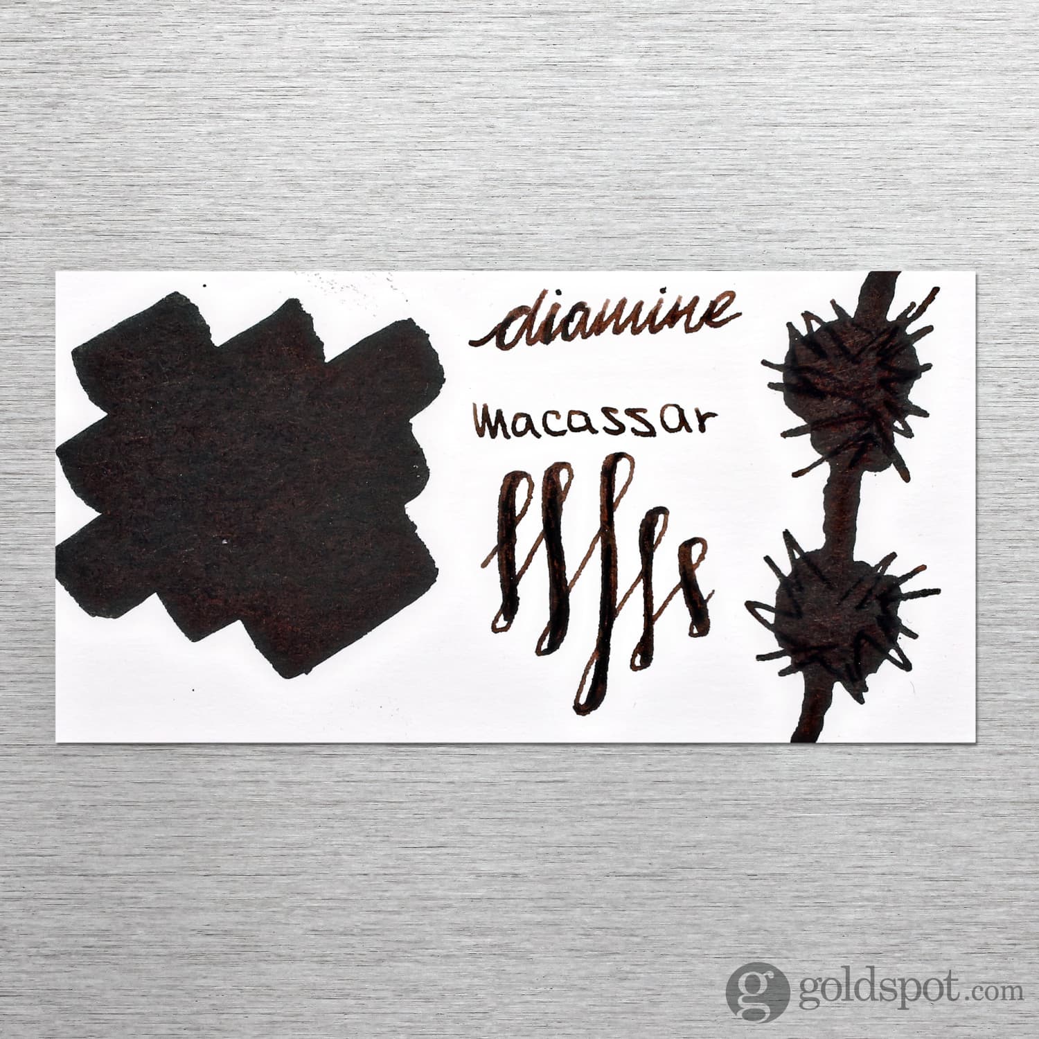 Diamine Bottled Ink in Macassar Brown - Image 2