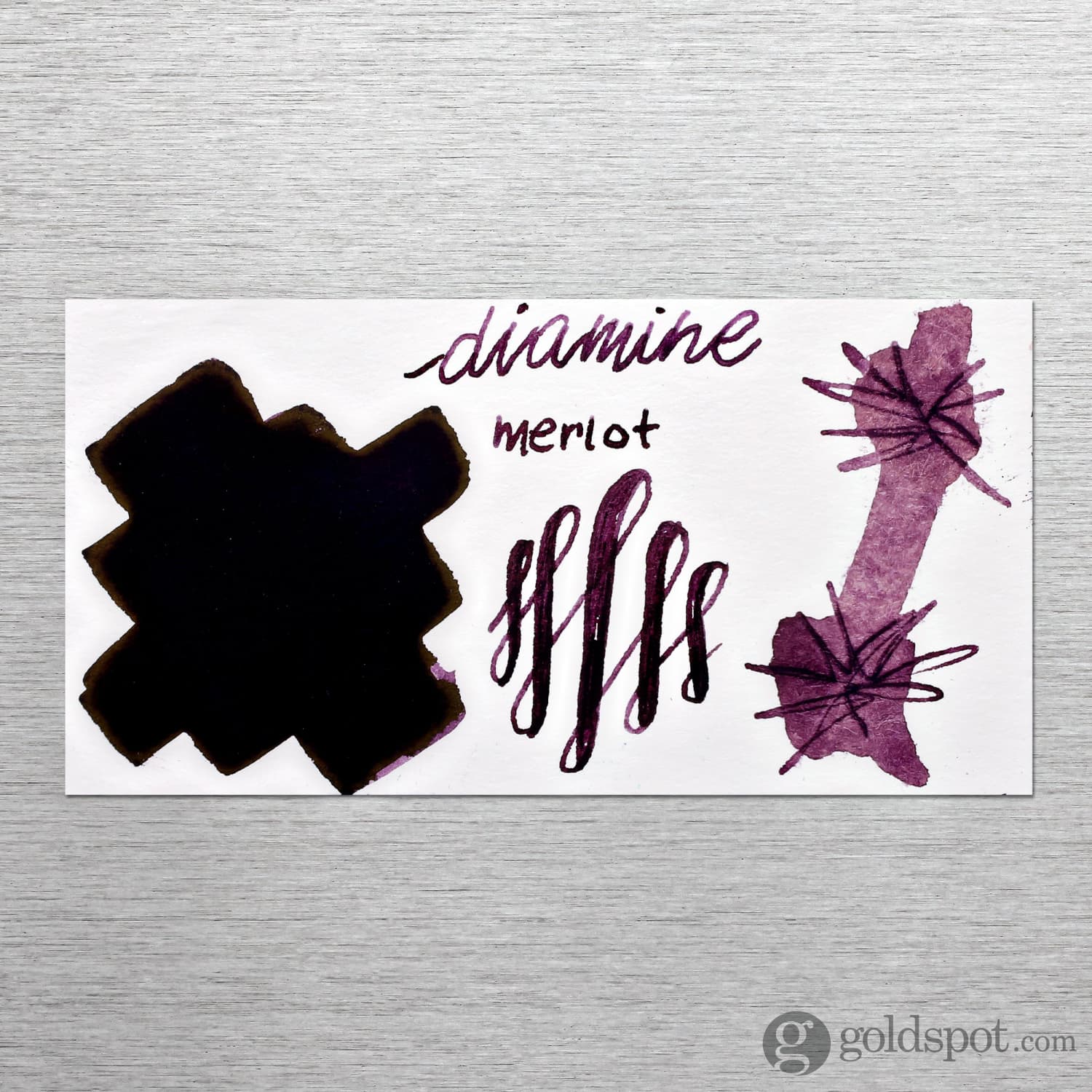 Diamine Bottled Ink in Merlot - Image 2