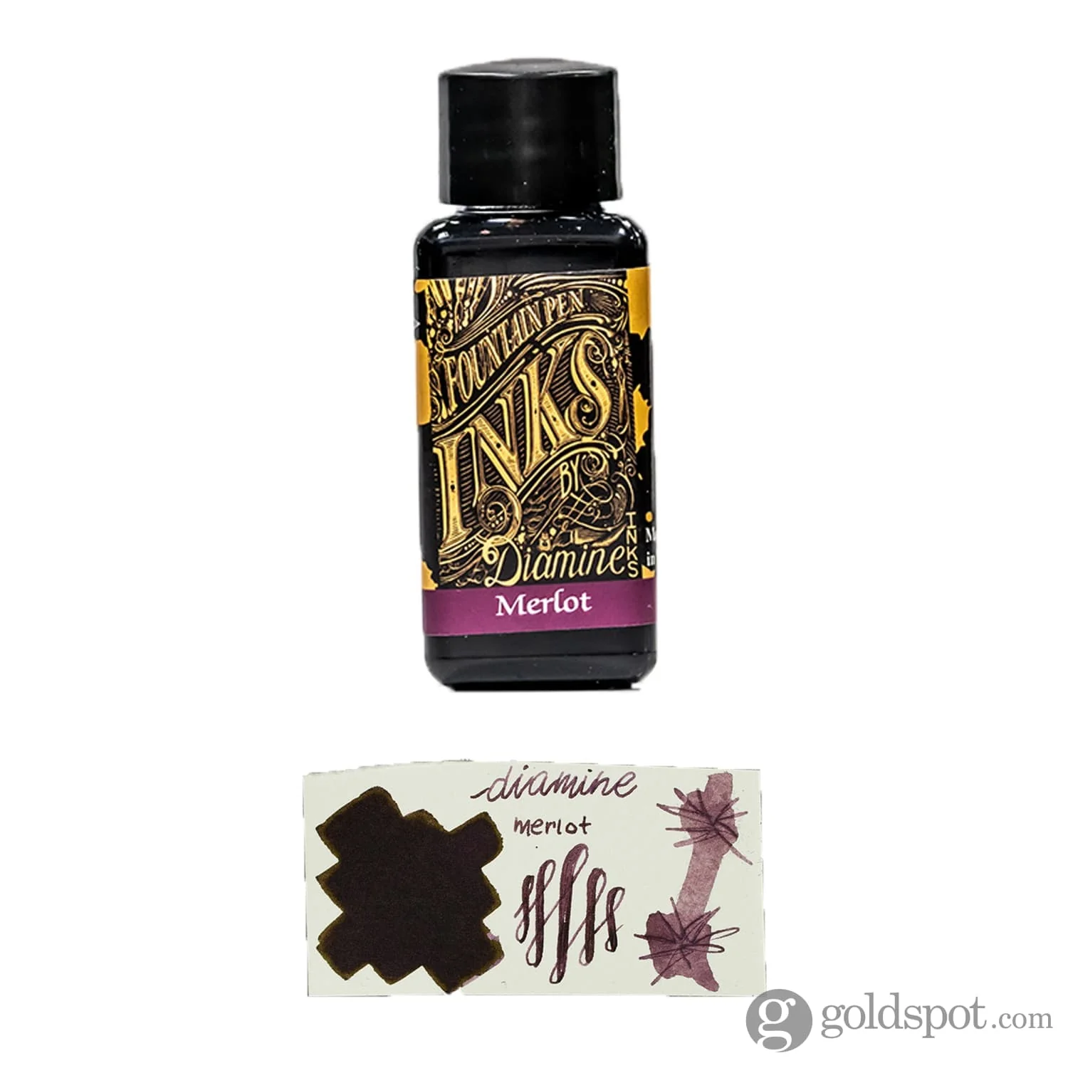 Diamine Bottled Ink in Merlot - Image 5