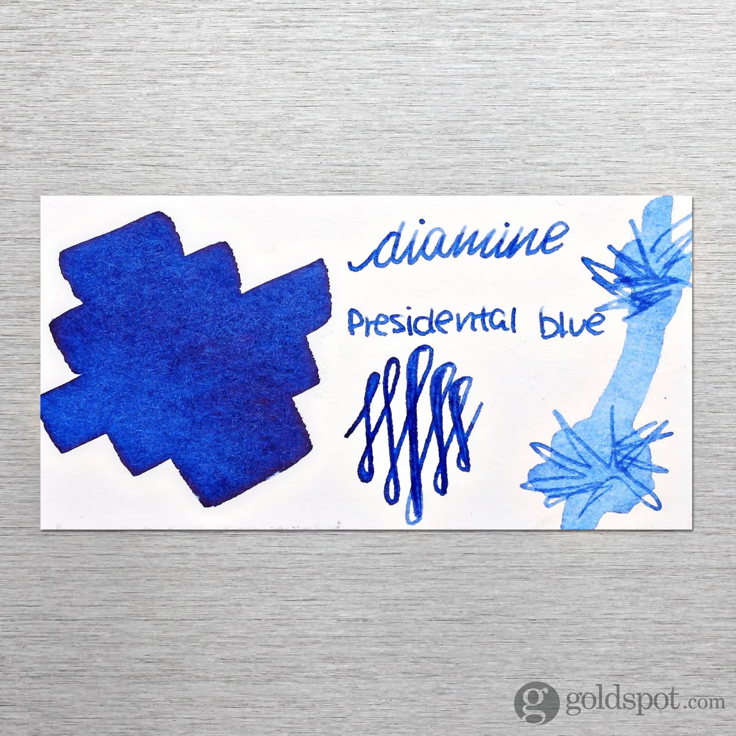 Diamine Bottled Ink in Presidential Blue - Image 2