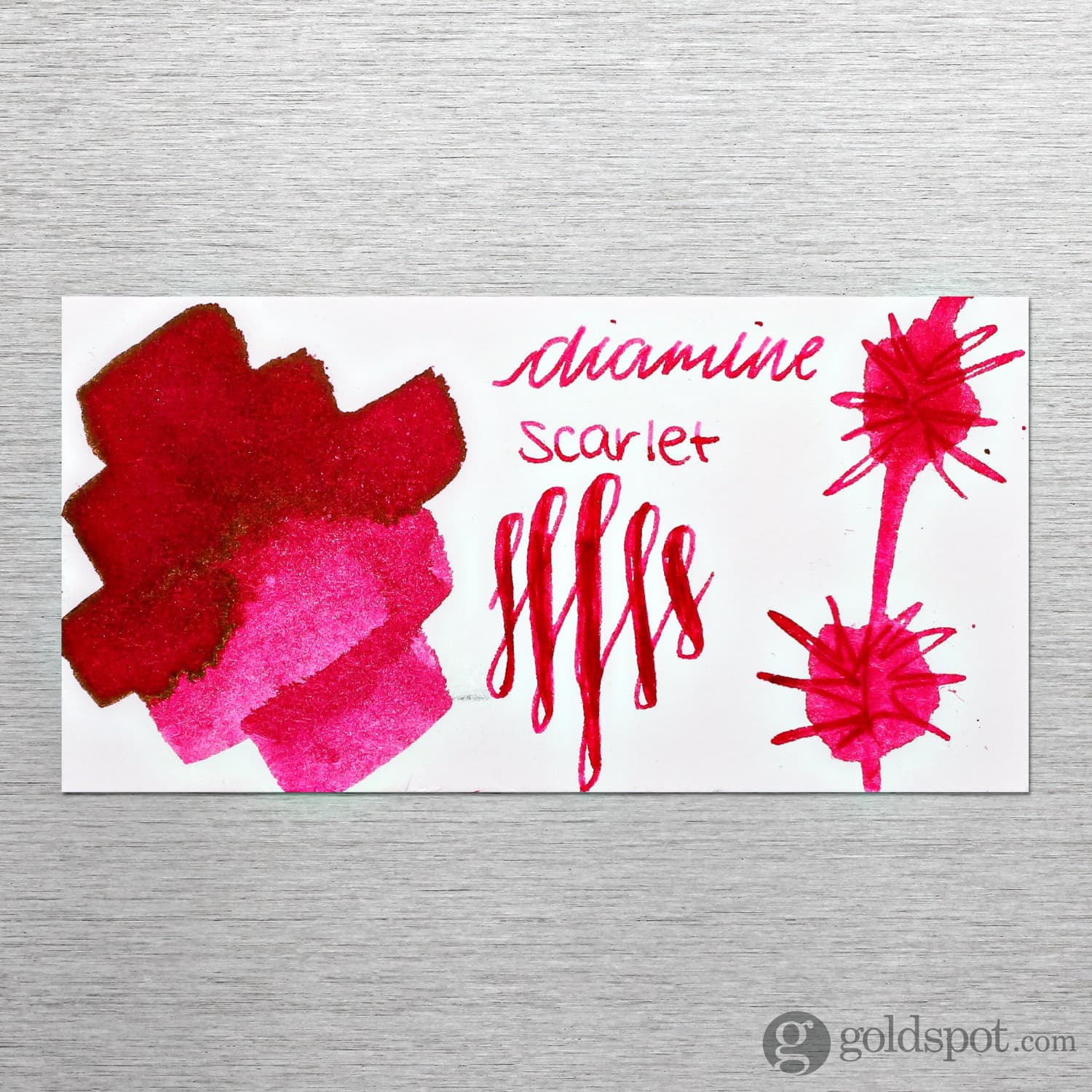 Diamine Bottled Ink in Scarlet Red - Image 2