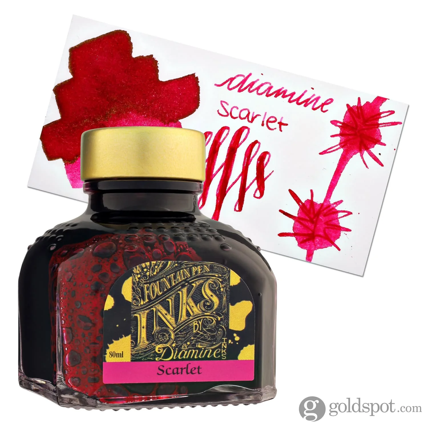 Diamine Bottled Ink in Scarlet Red - Image 4