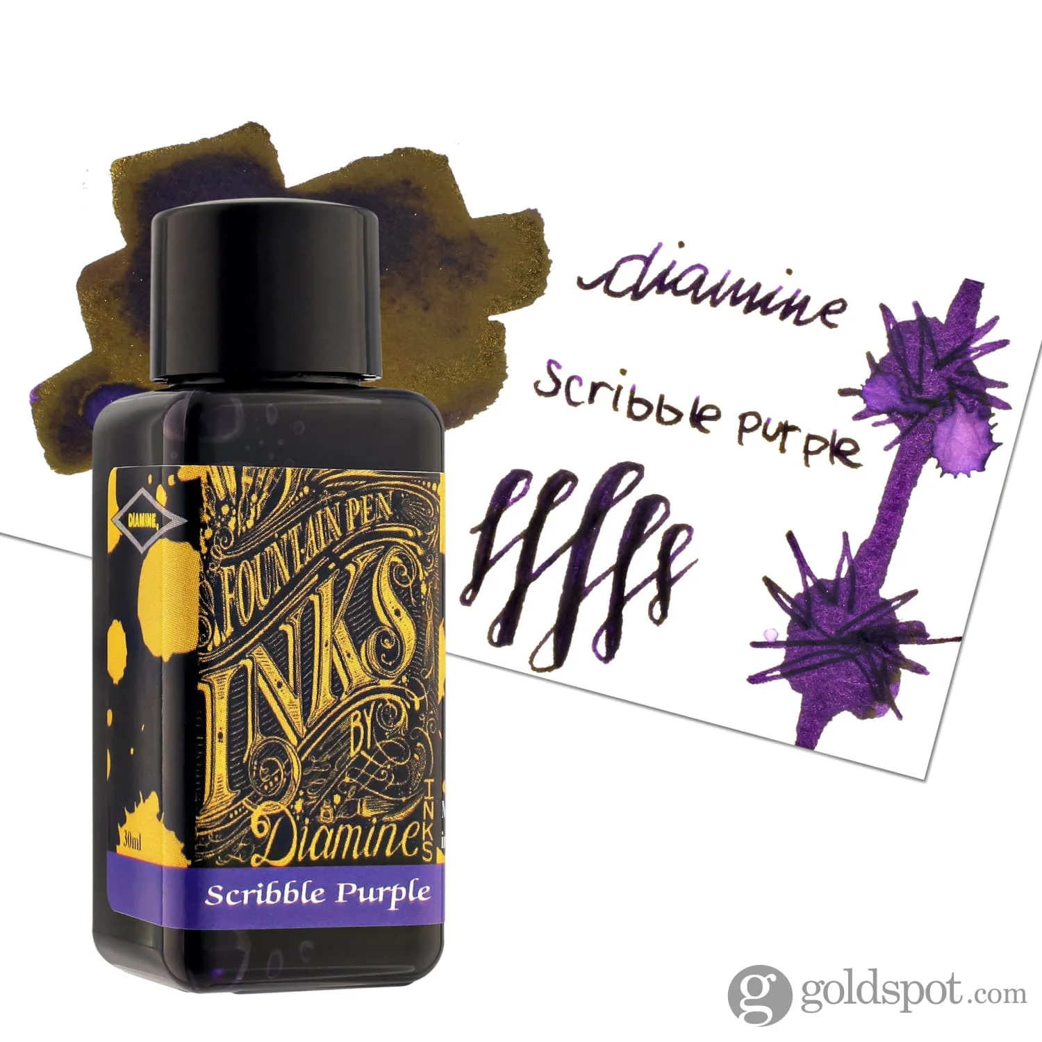 Diamine Bottled Ink in Scribble Purple - Image 5