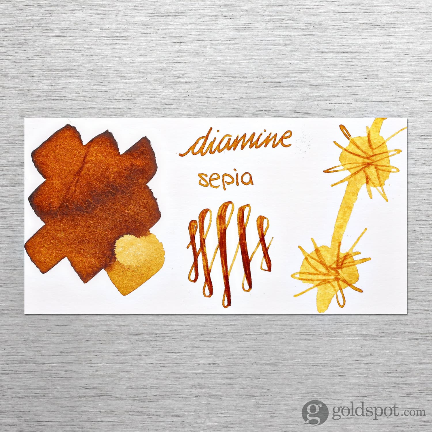 Diamine Bottled Ink in Sepia Brown - Image 2