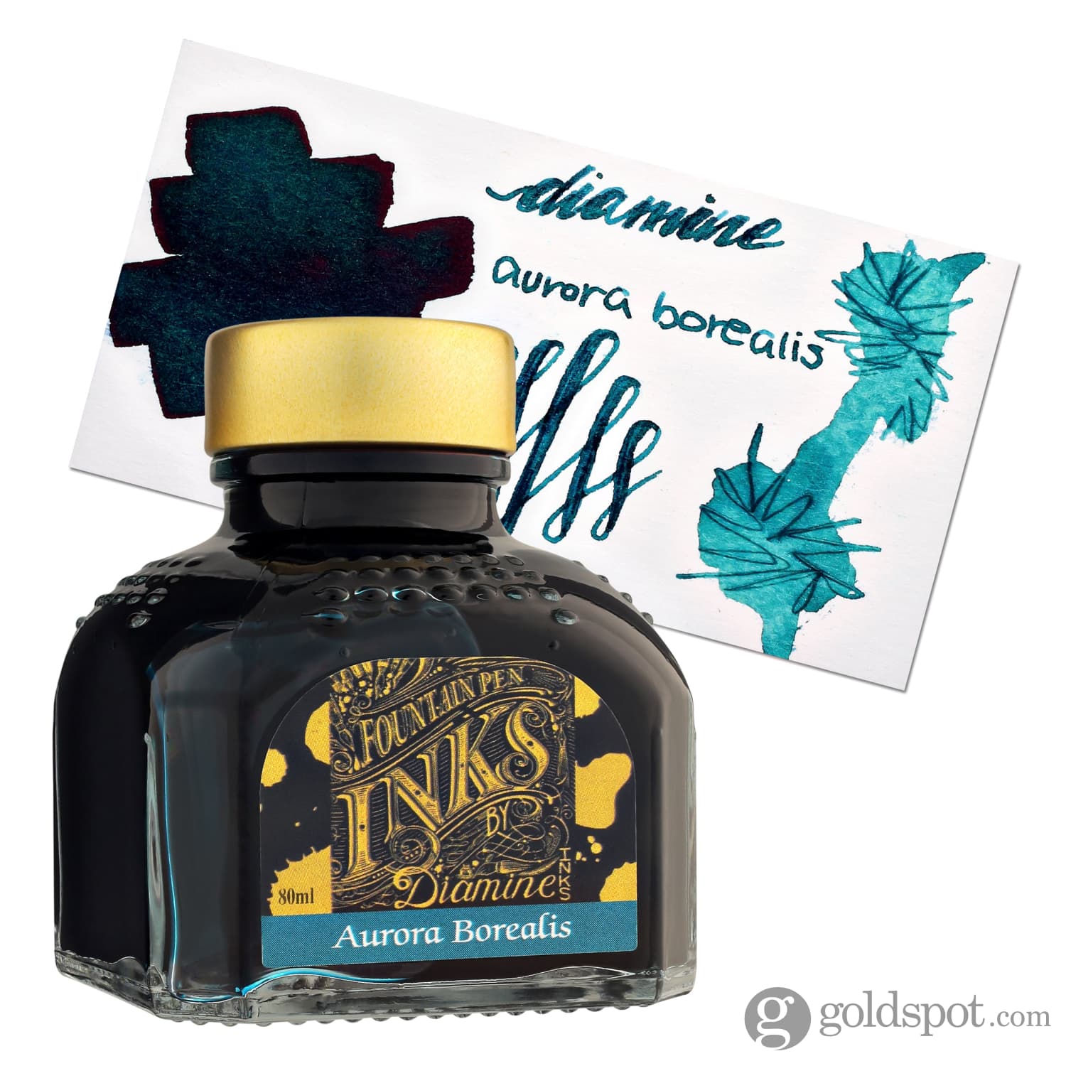 Diamine Classic Bottled Ink and Cartridges in Aurora Borealis - Image 5