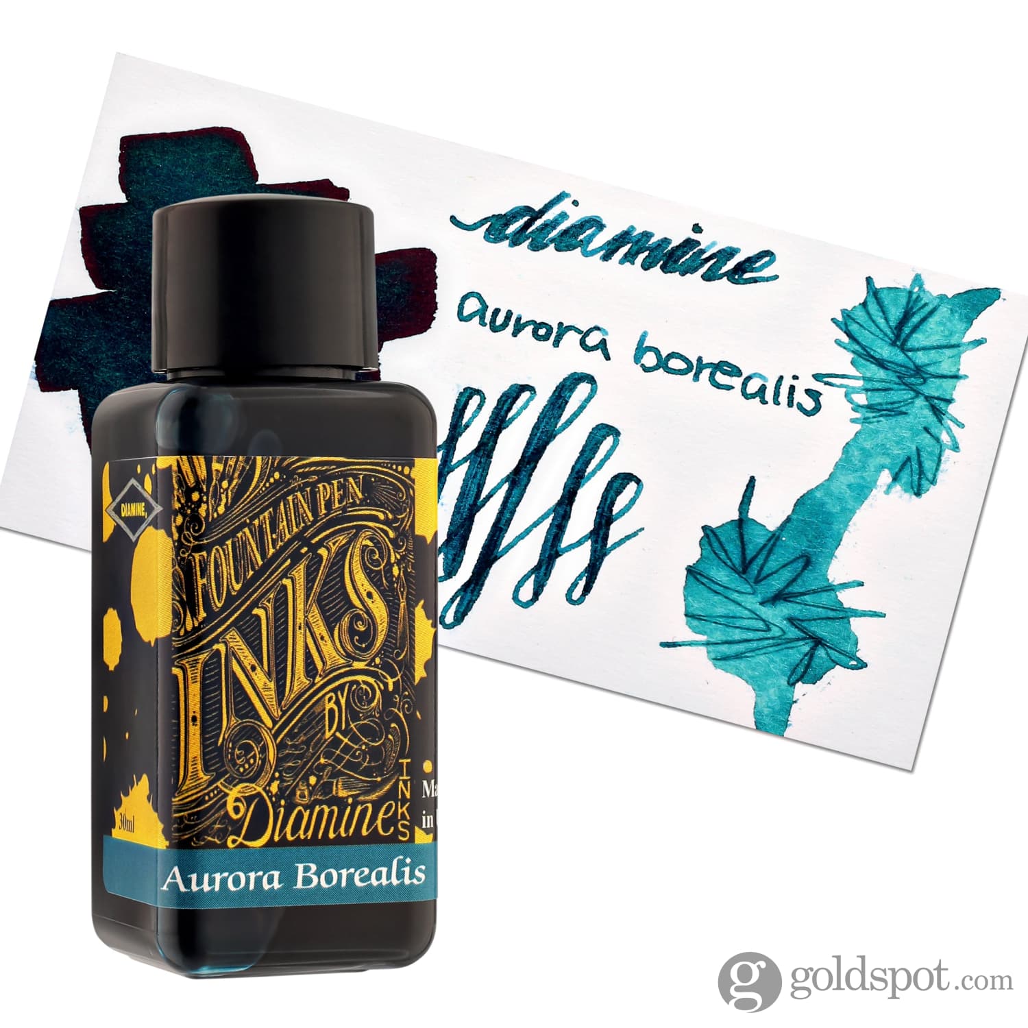Diamine Classic Bottled Ink and Cartridges in Aurora Borealis - Image 6