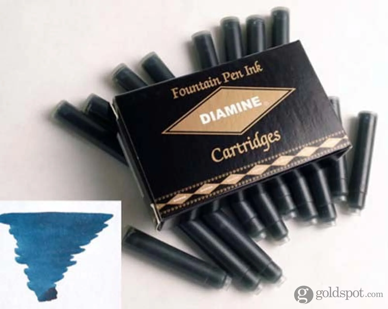 Diamine Classic Bottled Ink and Cartridges in Blue / Black - Image 4