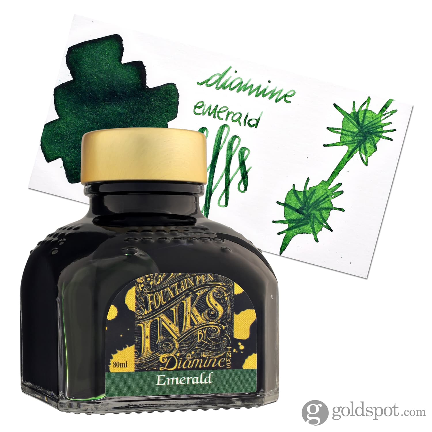 Diamine Classic Bottled Ink and Cartridges in Emerald Green - Image 5