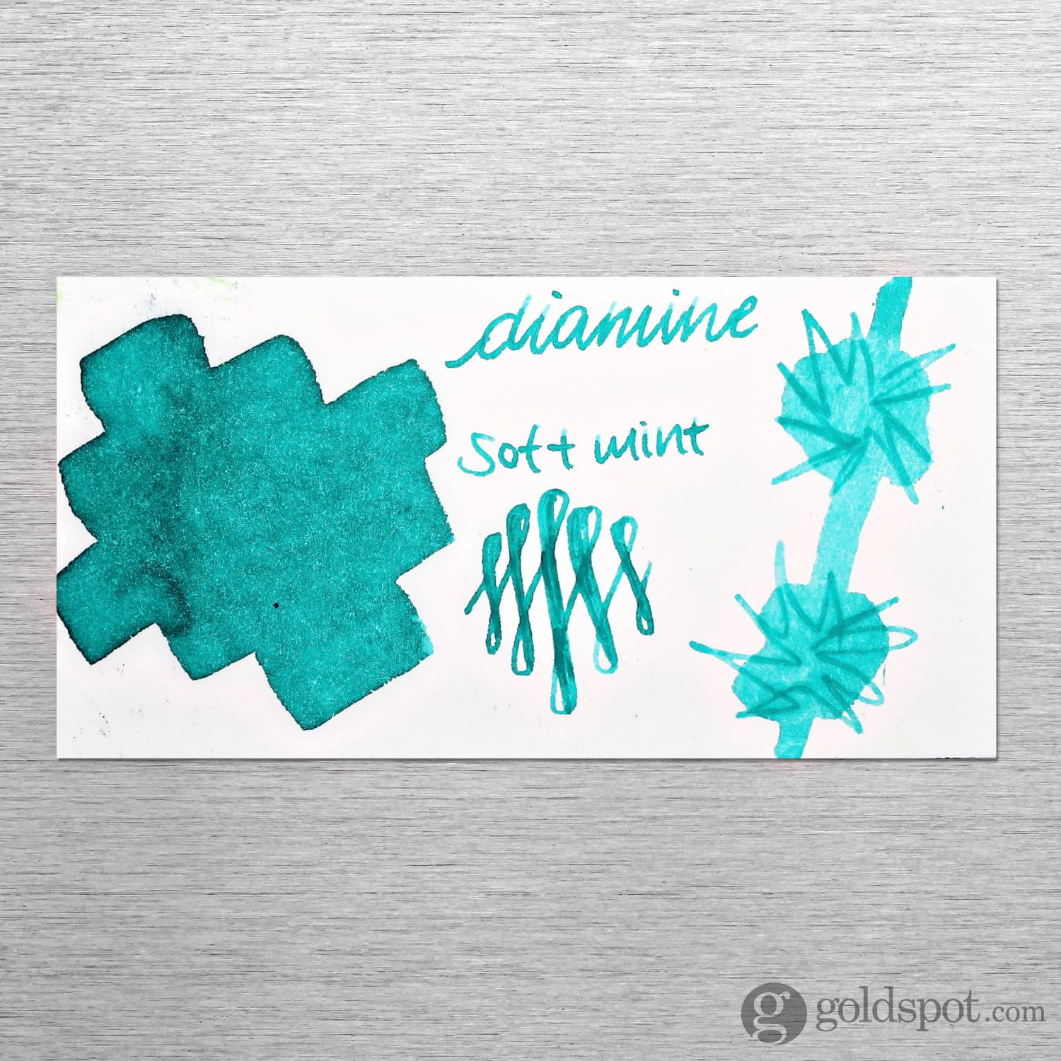 Diamine Classic Bottled Ink and Cartridges in Soft Mint Green - Image 2