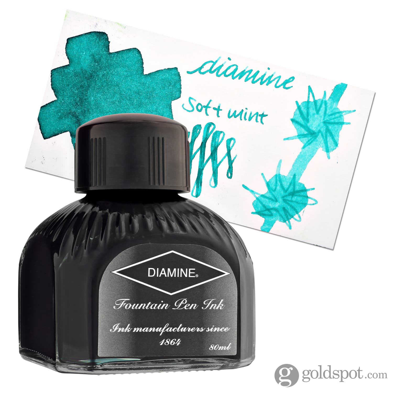 Diamine Classic Bottled Ink and Cartridges in Soft Mint Green - Image 5