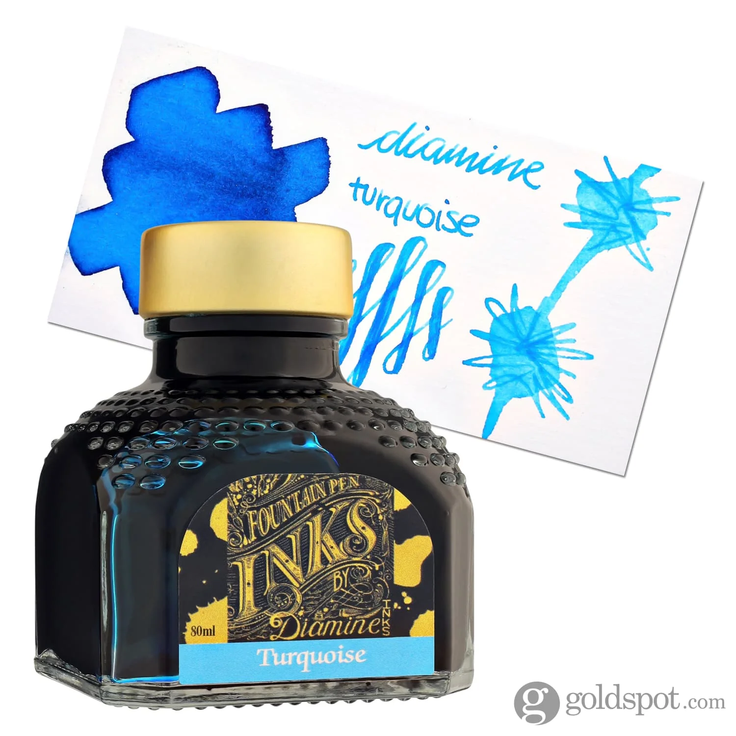 Diamine Classic Bottled Ink and Cartridges in Turquoise - Image 5
