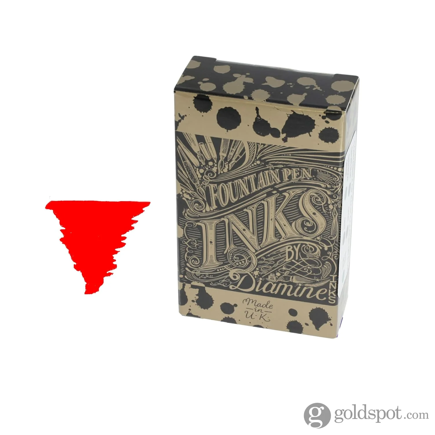 Diamine Classic Bottled Ink and Cartridges in Wild Strawberry - Image 4