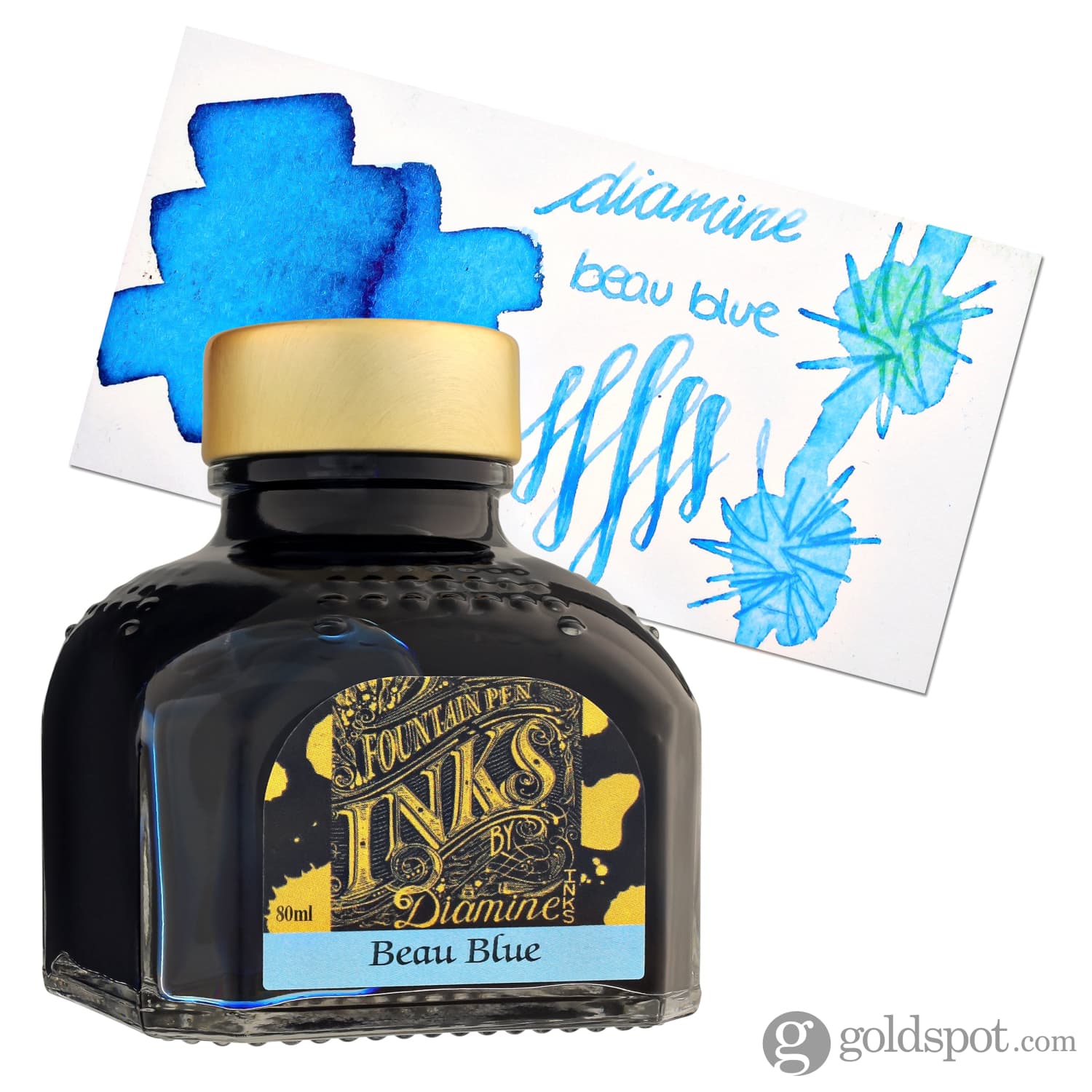 Diamine Classic Bottled Ink in Beau Blue - Image 4
