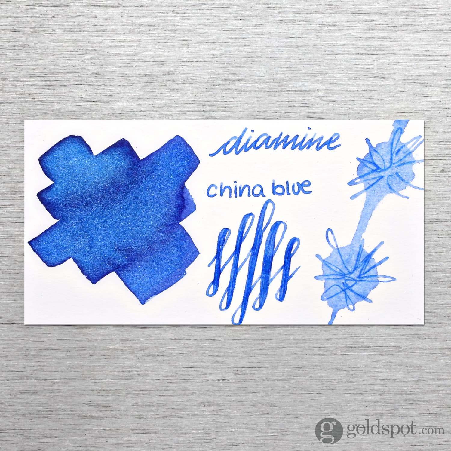 Diamine Classic Bottled Ink in China Blue - Image 2