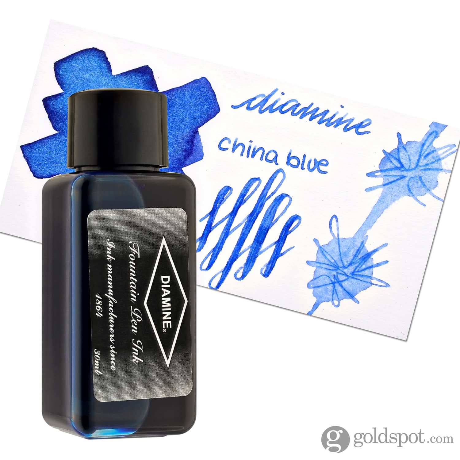 Diamine Classic Bottled Ink in China Blue - Image 5
