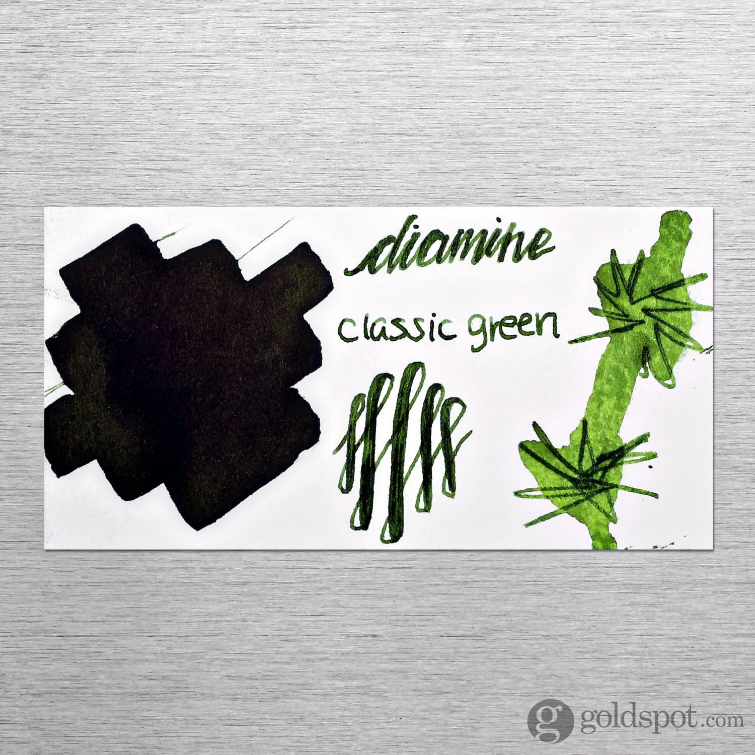 Diamine Classic Bottled Ink in Classic Green - Image 2