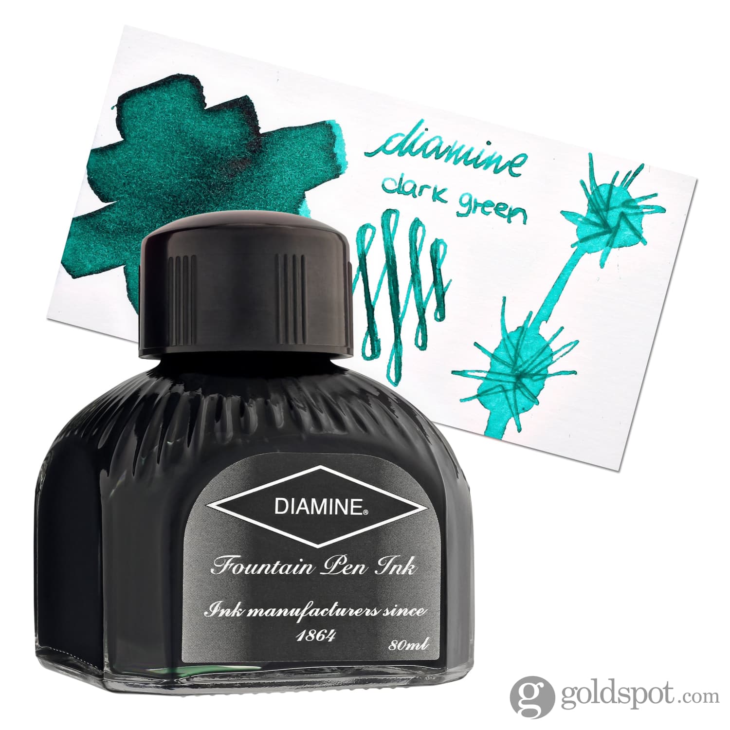 Diamine Classic Bottled Ink in Cool Green - Image 4