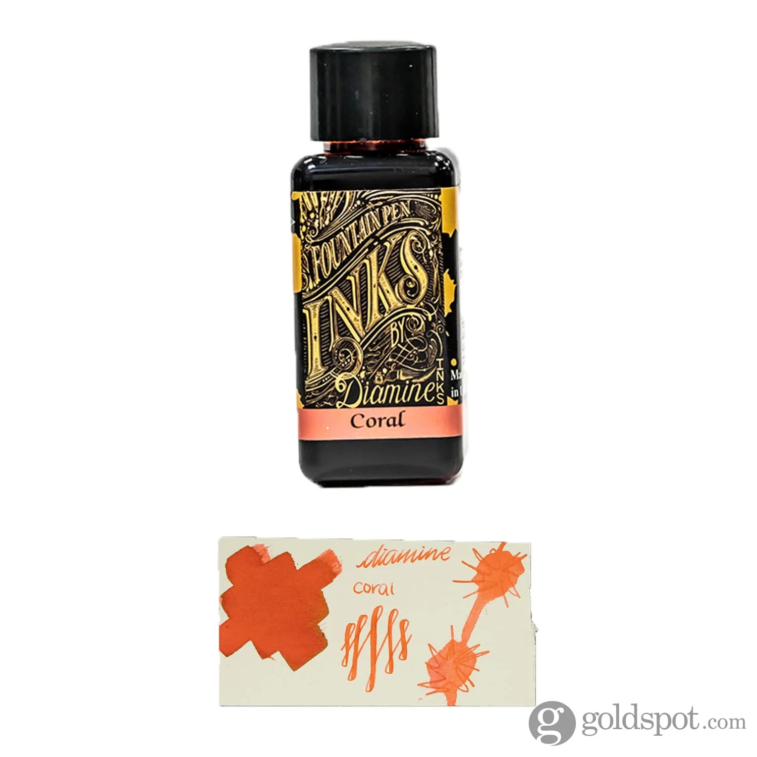 Diamine Classic Bottled Ink in Coral - Image 2