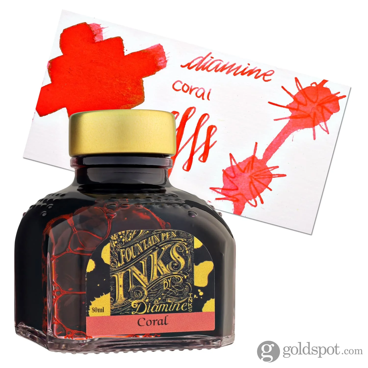 Diamine Classic Bottled Ink in Coral - Image 3