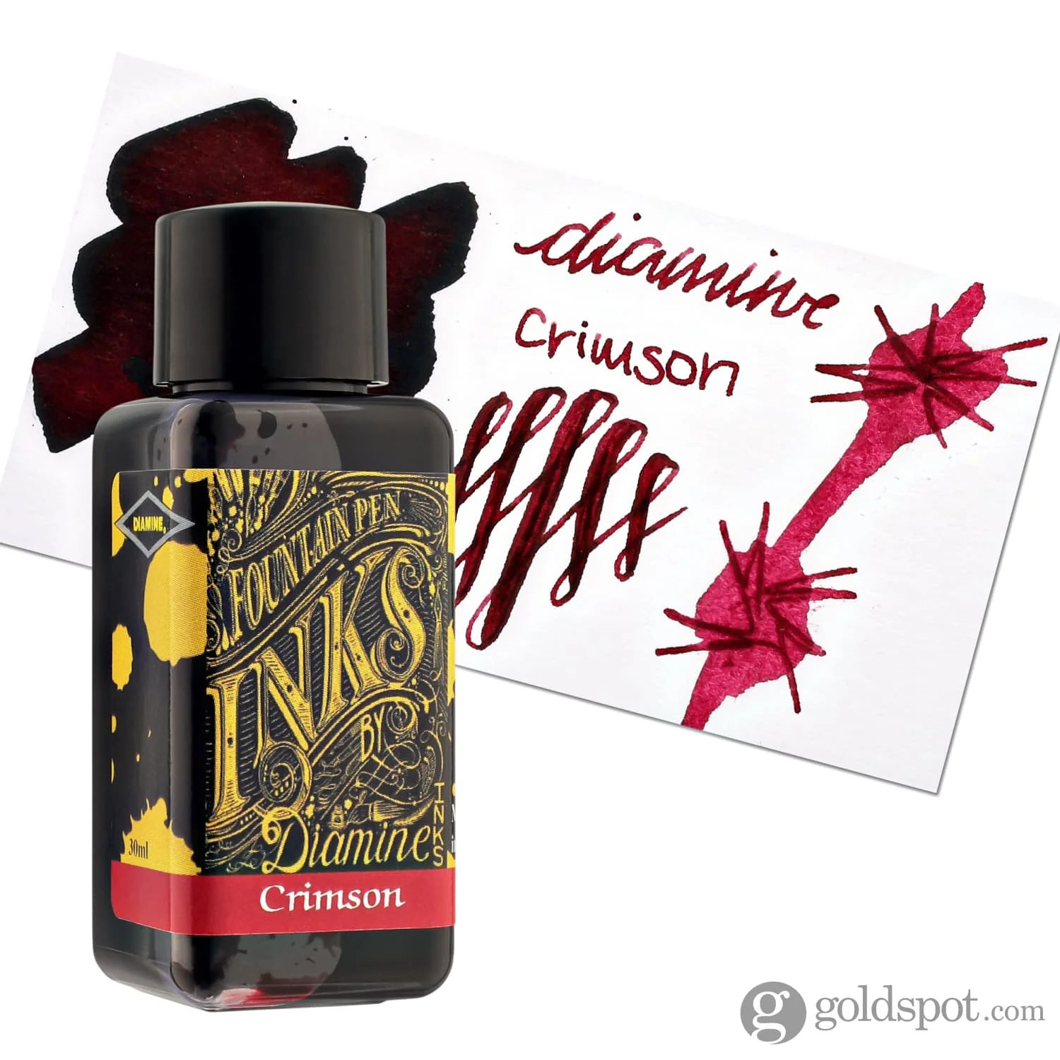 Diamine Classic Bottled Ink in Crimson Red - Image 5
