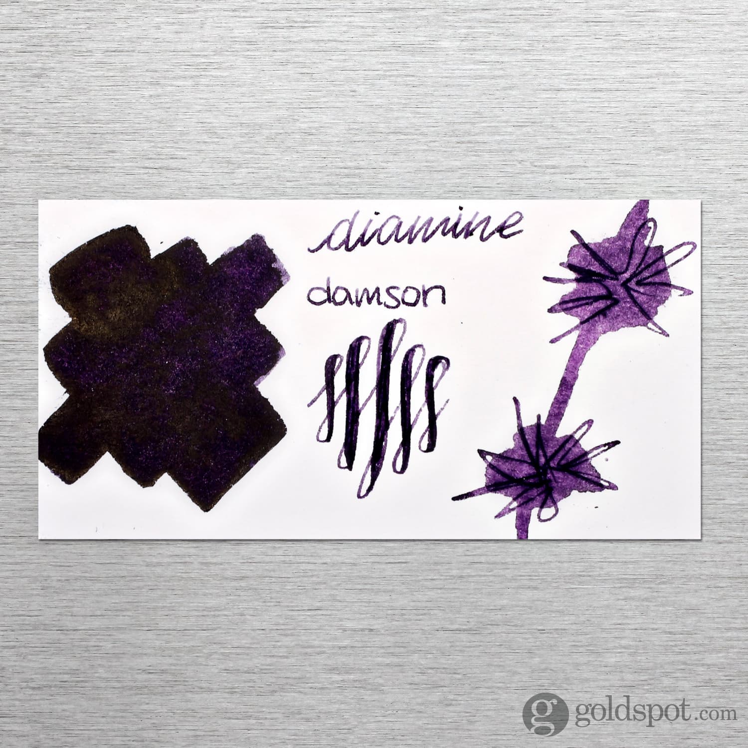 Diamine Classic Bottled Ink in Damson Dark Lilac - Image 2