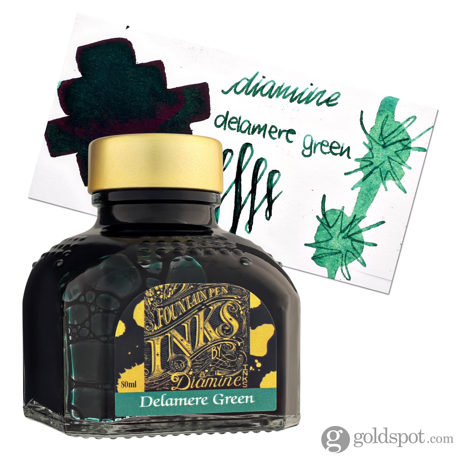 Diamine Classic Bottled Ink in Delamere Green - Image 4