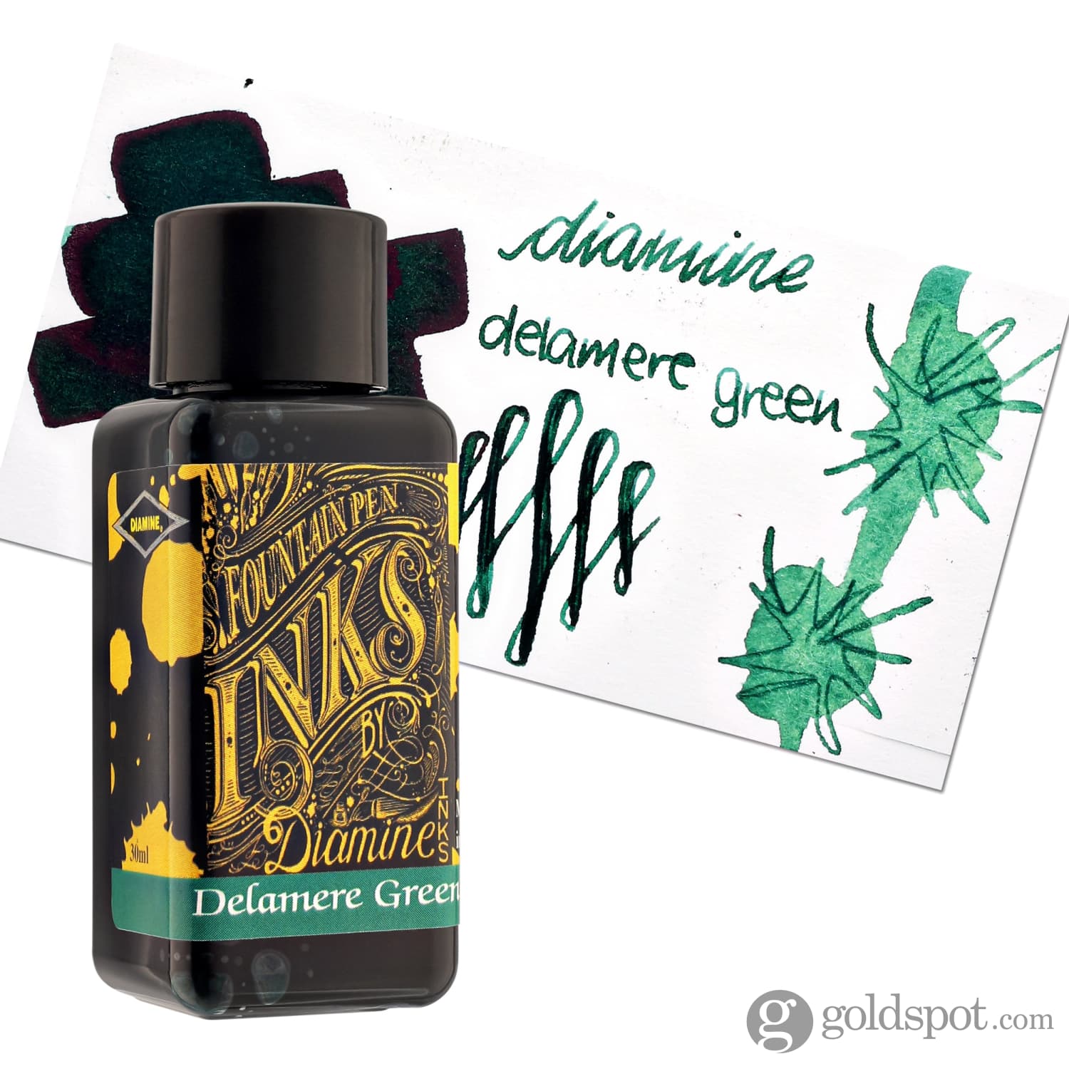 Diamine Classic Bottled Ink in Delamere Green - Image 5