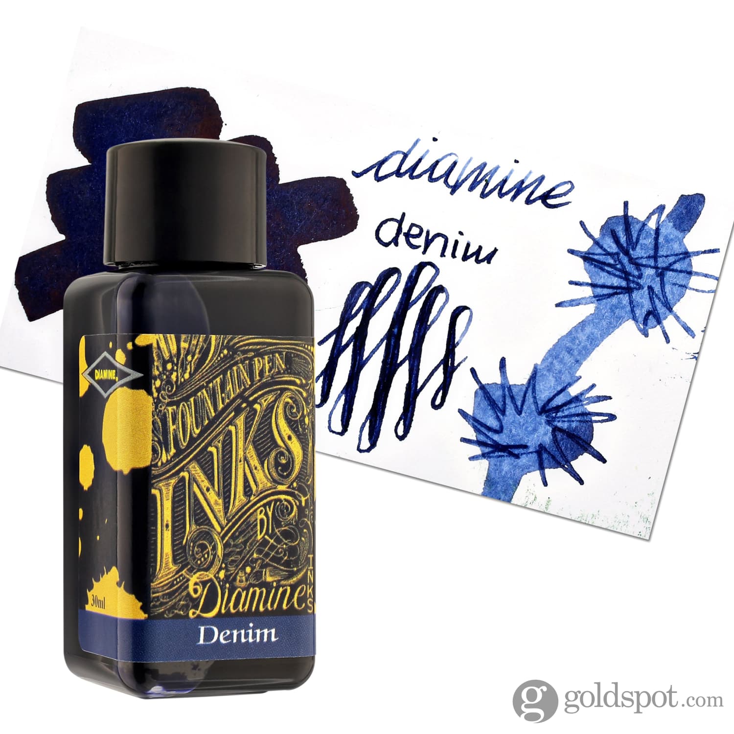 Diamine Classic Bottled Ink in Denim Blue - Image 5