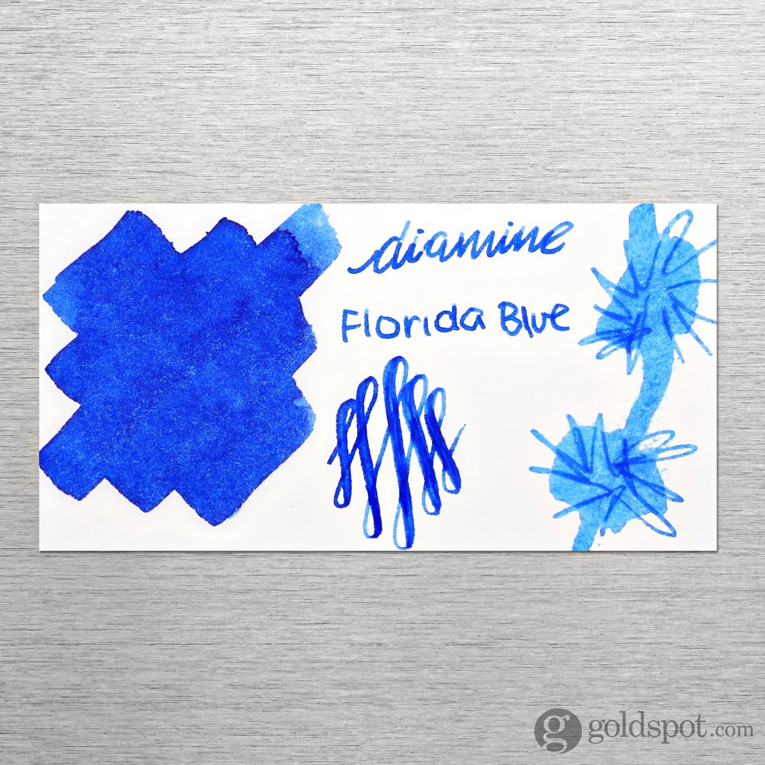 Diamine Classic Bottled Ink in Florida Blue - Image 2