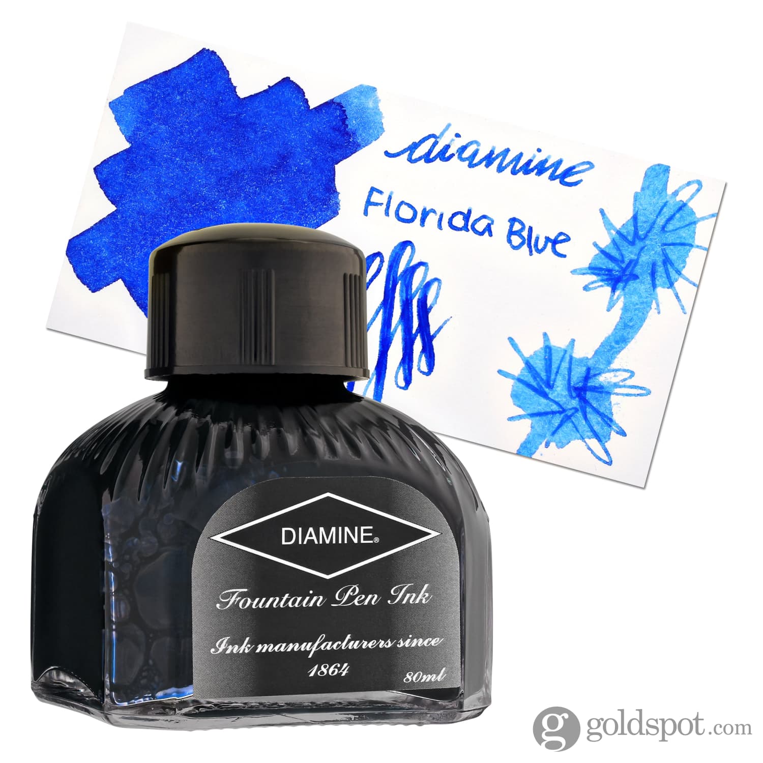 Diamine Classic Bottled Ink in Florida Blue - Image 4
