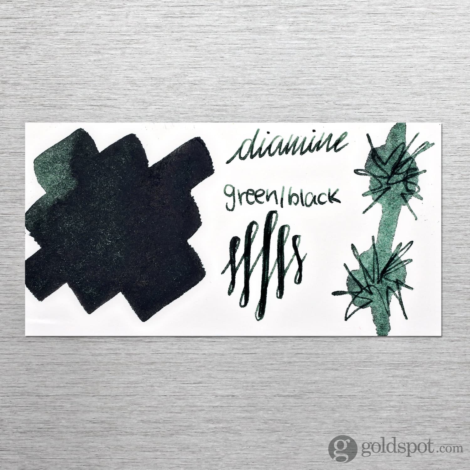 Diamine Classic Bottled Ink in Green & Black - Image 2