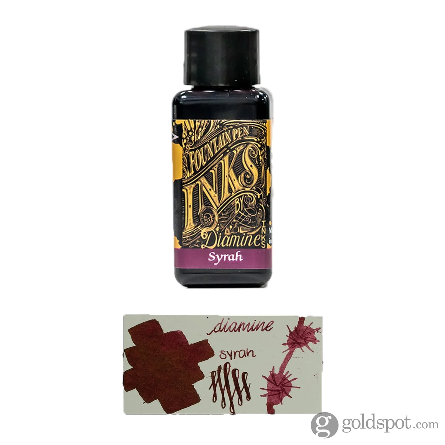 Diamine Classic Bottled Ink in Syrah Burgundy - Image 4