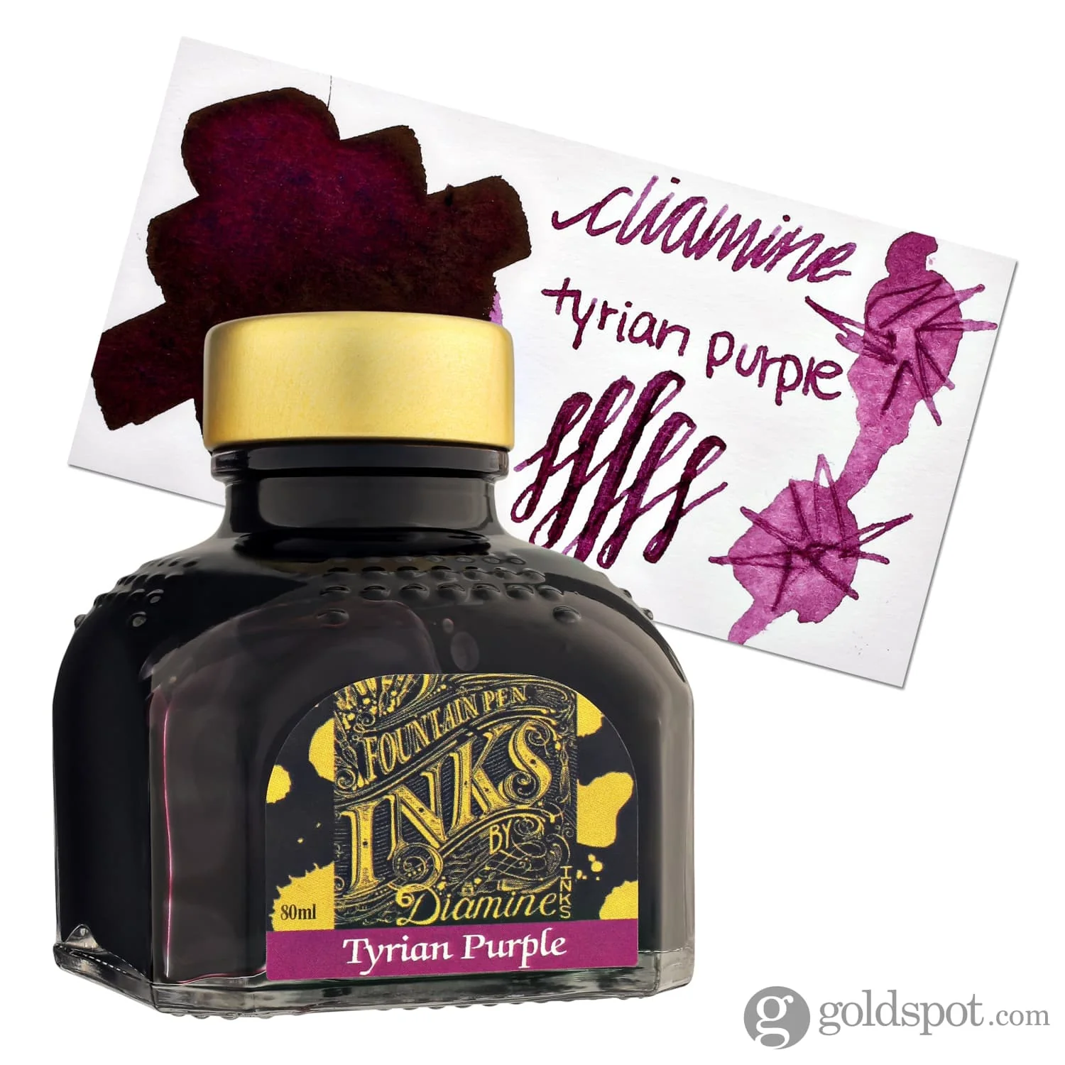 Diamine Classic Bottled Ink in Tyrian Purple - Image 4