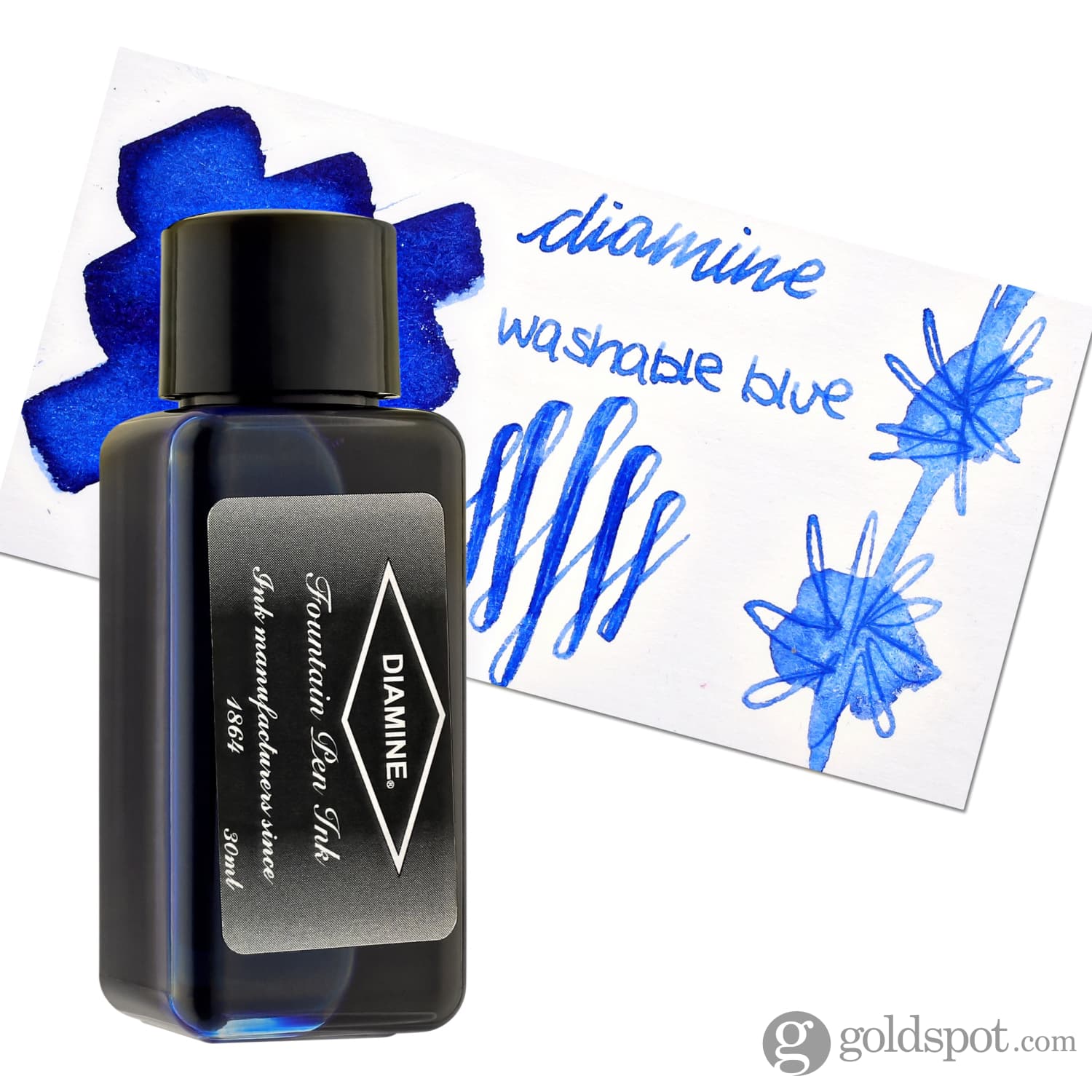 Diamine Classic Bottled Ink in Washable Blue - Image 5