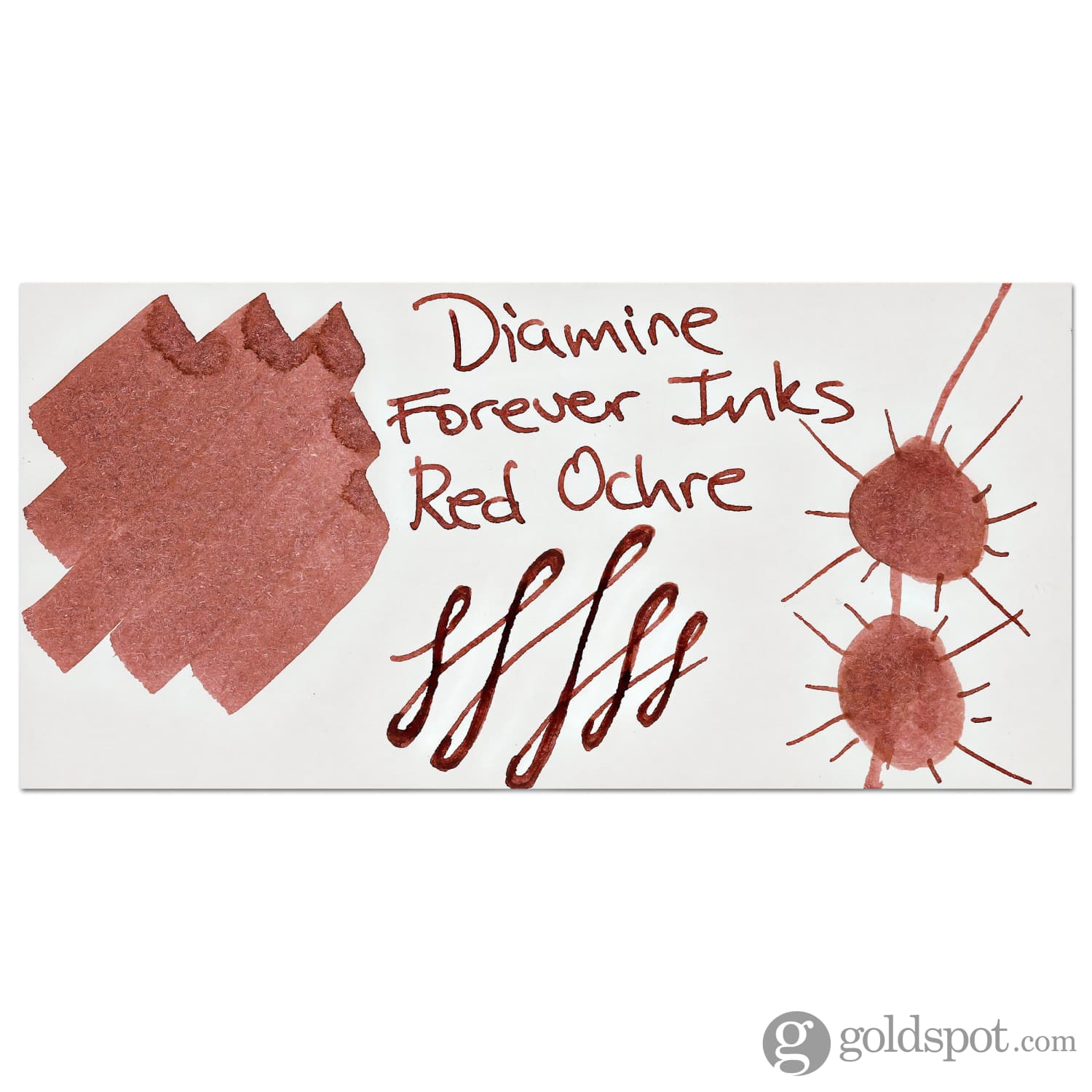 Diamine Forever Ink Bottled Ink in Red Ochre - 50 ml - Image 2