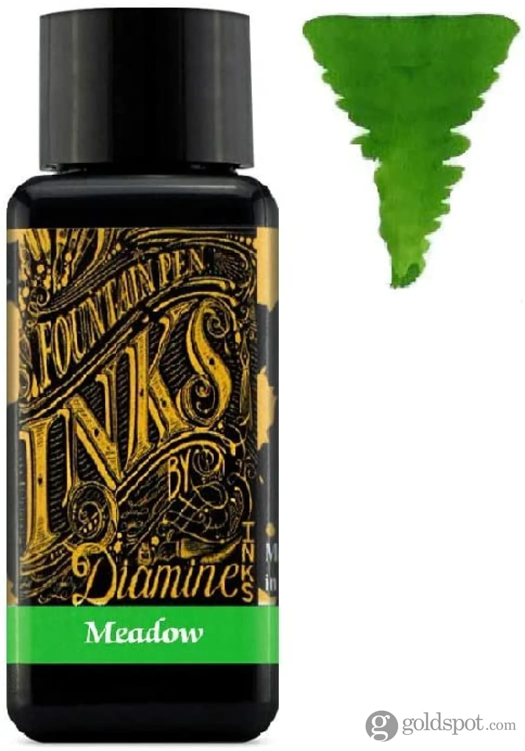 Diamine Fountain Pen Ink 30ml - Colour Wheel - 6 x Bottles - Amber, Oxblood, Imperial Purple, Aurora Borealis, Oxford Blue, Meadow - Image 5