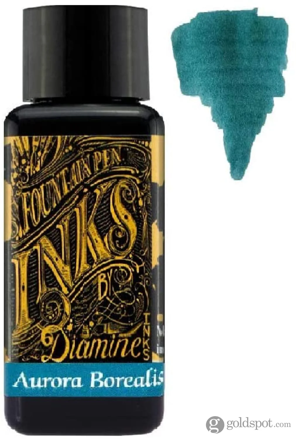 Diamine Fountain Pen Ink 30ml - Colour Wheel - 6 x Bottles - Amber, Oxblood, Imperial Purple, Aurora Borealis, Oxford Blue, Meadow - Image 6