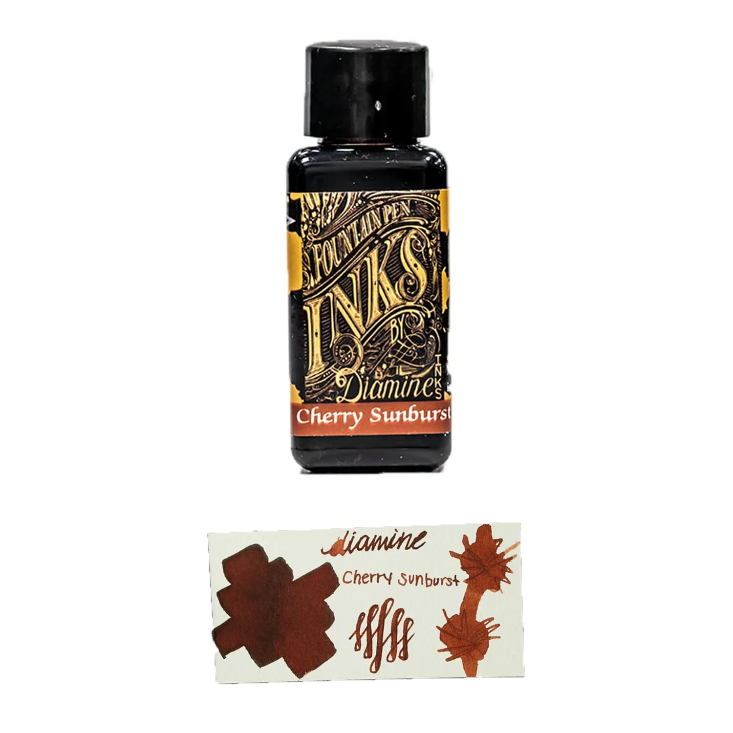 Diamine Guitar Bottled Ink in Cherry Burst