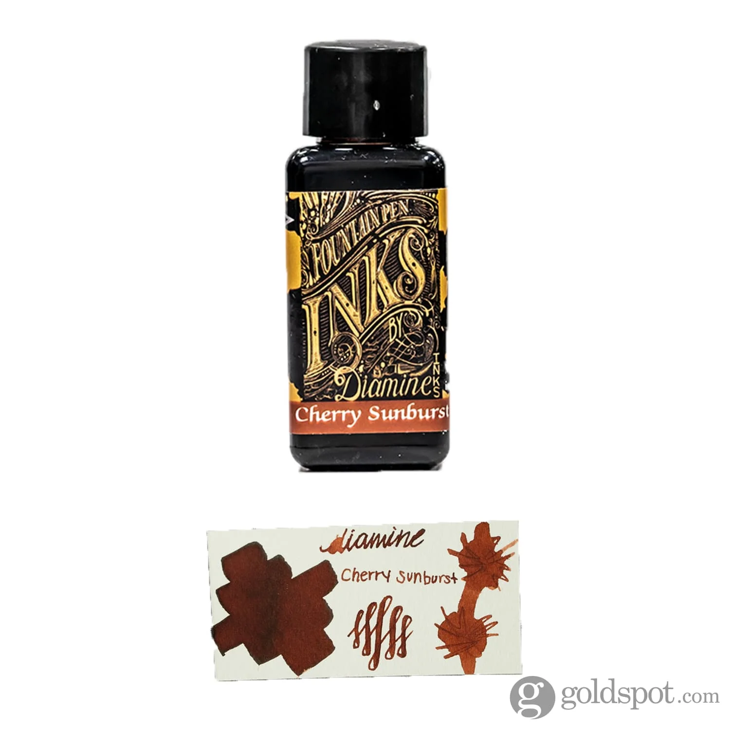 Diamine Guitar Bottled Ink in Cherry Burst - Image 3