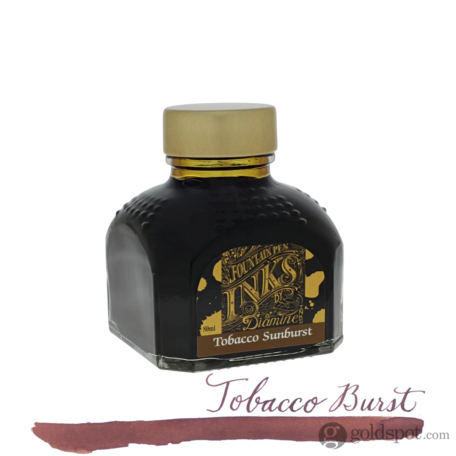 Diamine Guitar Bottled Ink in Tobacco Burst - Image 2