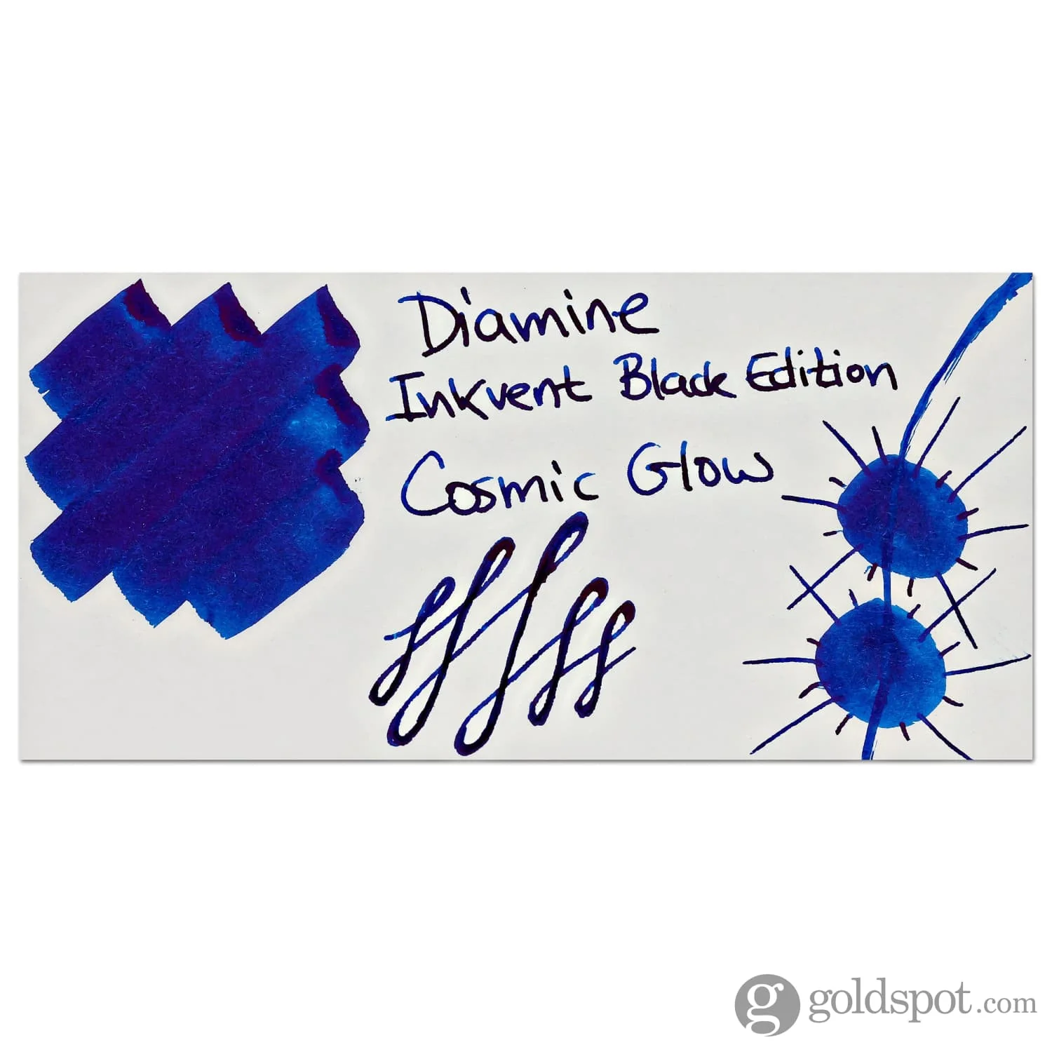 Diamine Inkvent Black Edition Extreme Sheen Bottled Ink in Cosmic Glow - 50 mL - Image 2