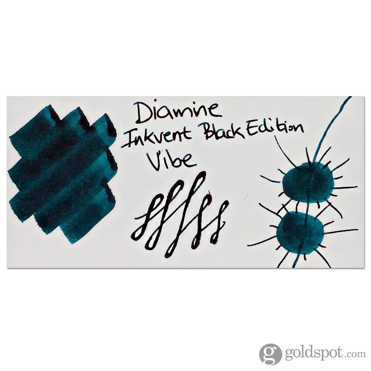 Diamine Inkvent Black Edition Extreme Sheen Bottled Ink in Vibe - 50 mL - Image 2