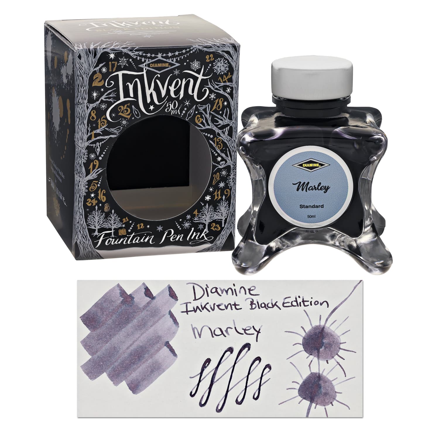 Diamine Inkvent Black Edition Standard Bottled Ink in Marley - 50 mL