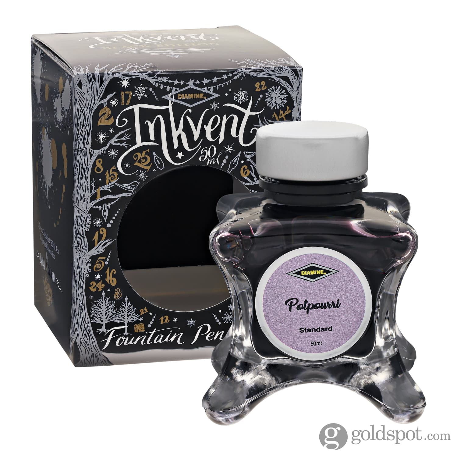 Diamine Inkvent Black Edition Standard Bottled Ink in Potpourri - 50 mL - Image 4