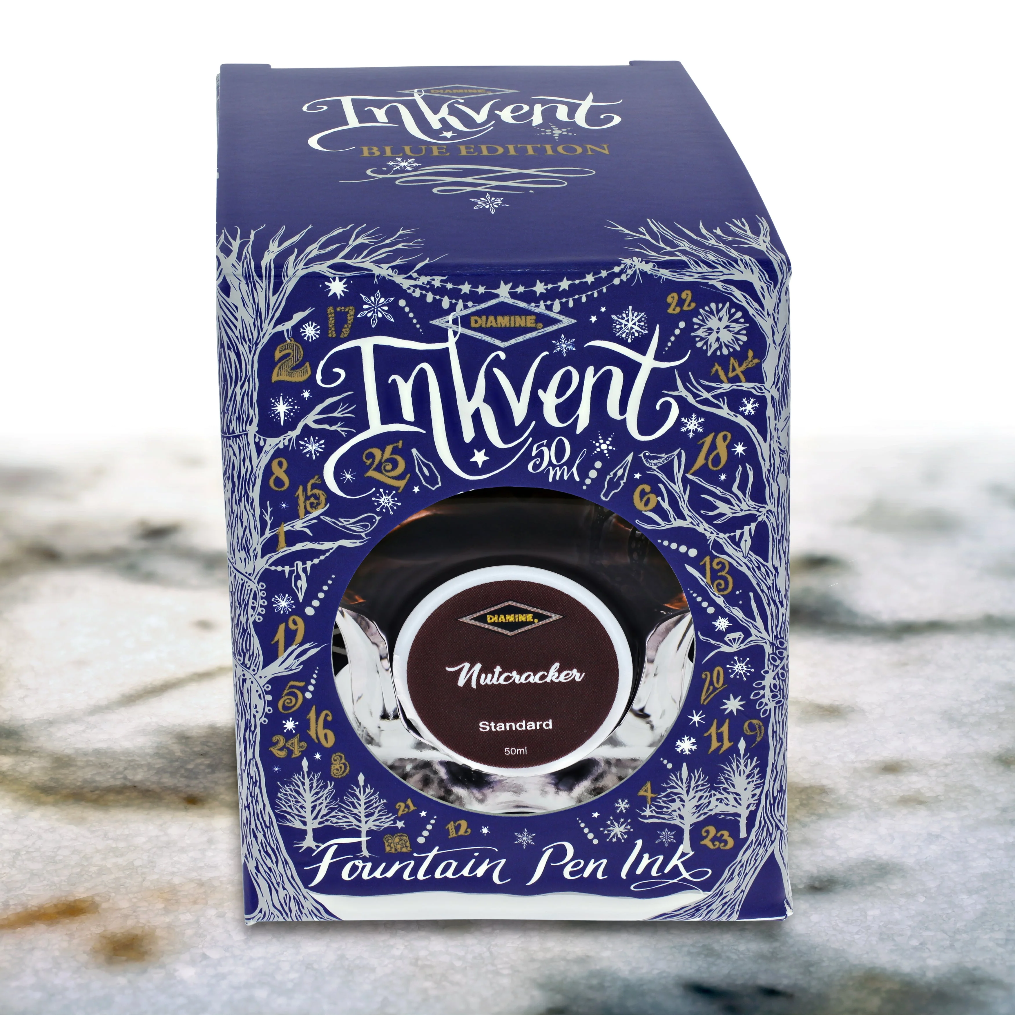 Diamine Inkvent Blue Edition Standard Bottled Ink in Nutcracker - 50 mL - Image 3