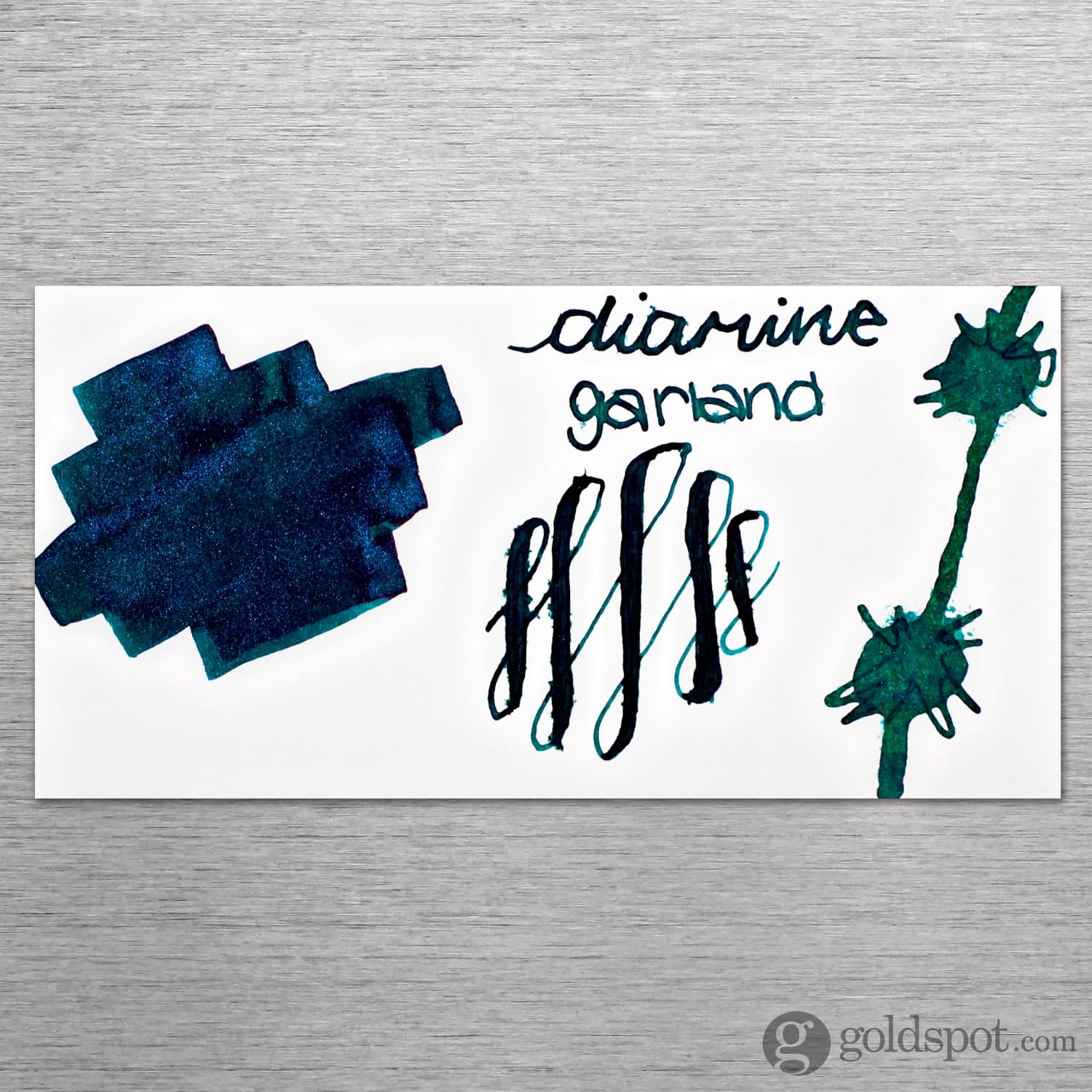 Diamine Inkvent Red Edition Shimmer & Sheen Bottled Ink in Garland - 50 mL - Image 2